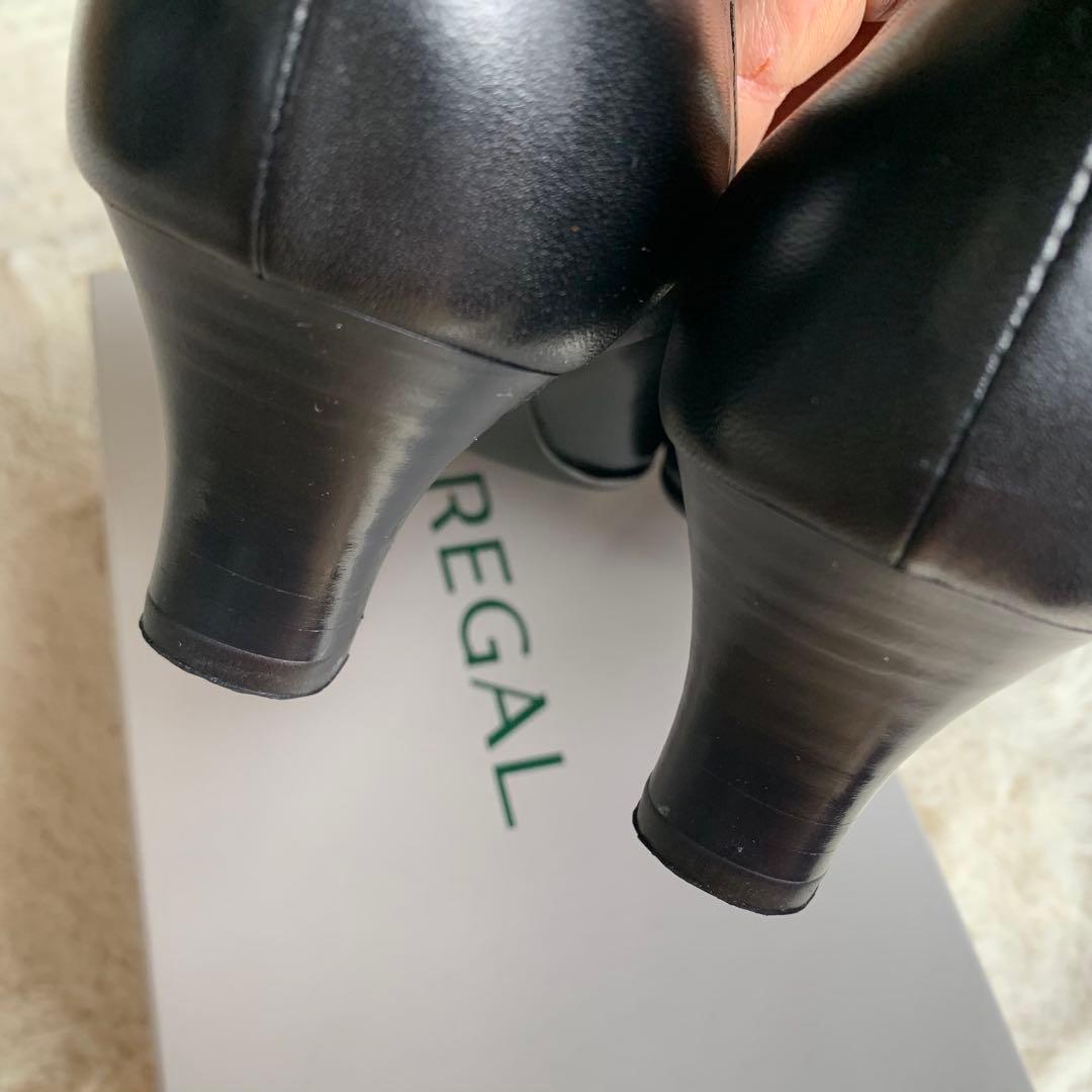 新品　REGAL リーガル　黒　パンプス オフィス　本革