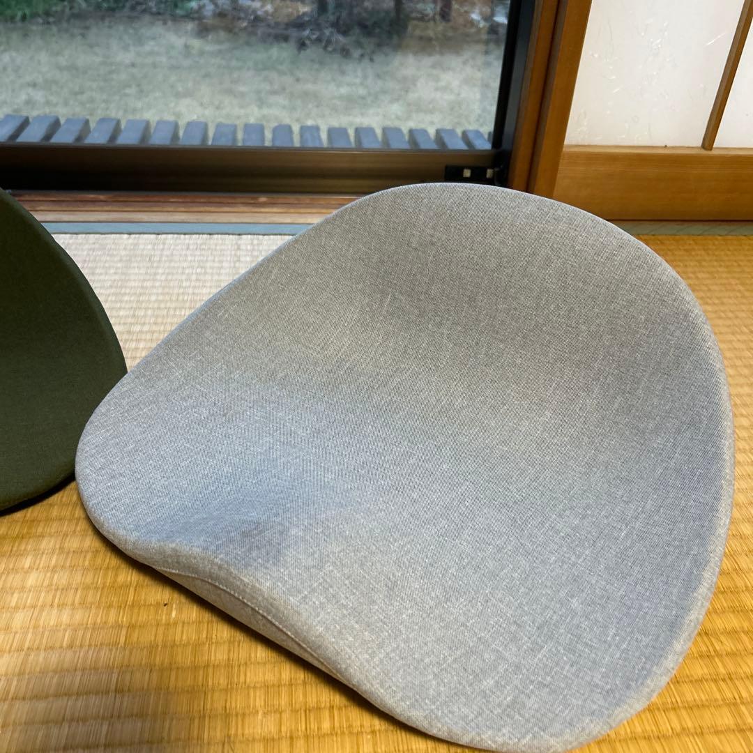 KURAシート　グリーン　グレー　円座クッション 2個セット