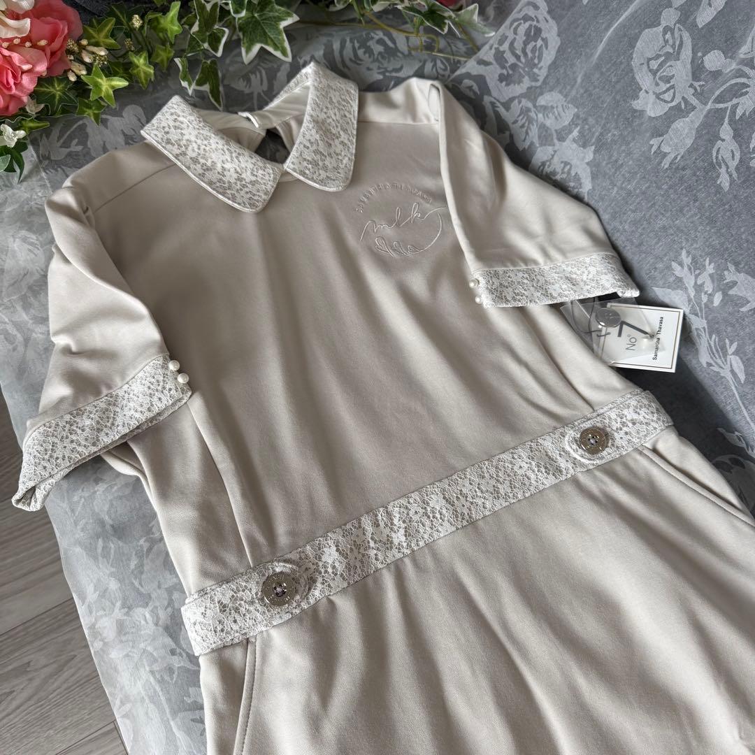 新品 サマンサタバサ アンダー25 ナンバー7 みるきーコラボワンピ Lサイズ