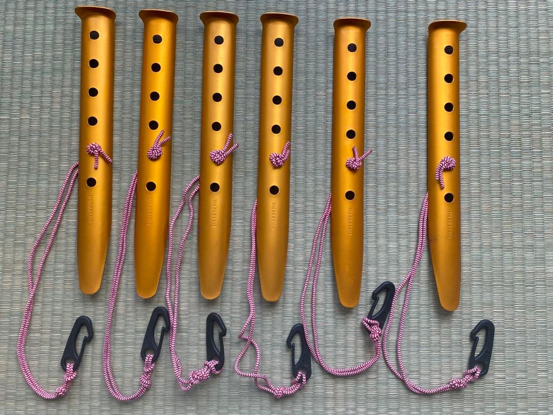 【未使用】Hilleberg ヒルバーグ　スノー&サンドペグ(6本)