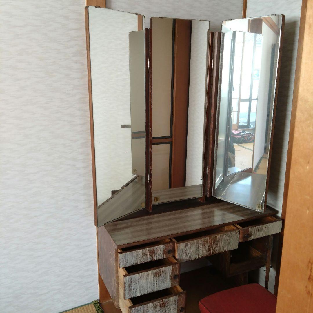 総桐　三面鏡　昭和レトロ