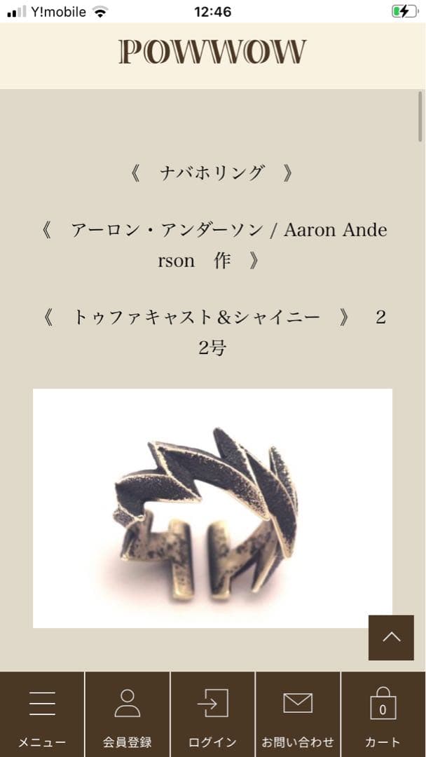 アーロンアンダーソン　ナバホリング　ライトニング