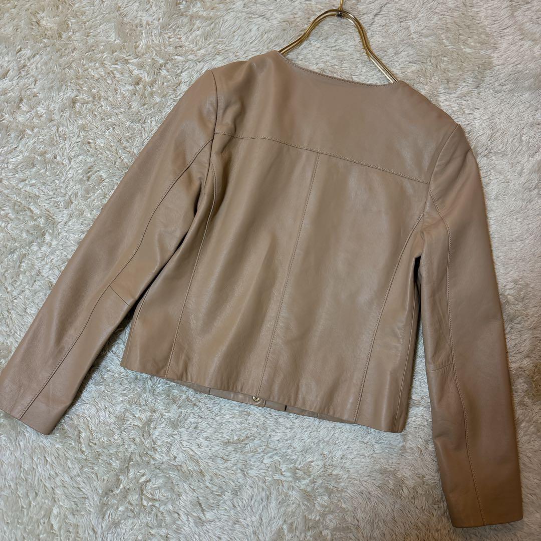 定価54000円 美品 05 indivi ファー付レザージャケット ライダース