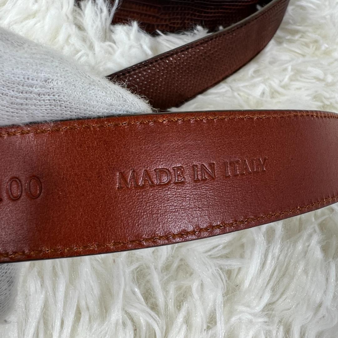 ブルネロクチネリ　カーフベルト　銀800バックル シルバー Silver