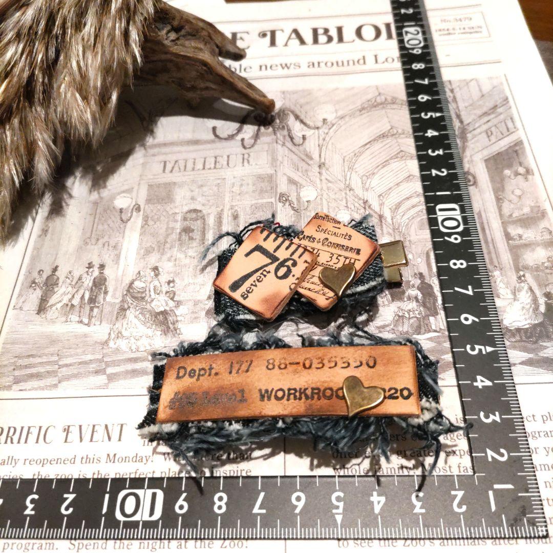 デニムリメイク☆ヘアアクセサリー3点セット✨