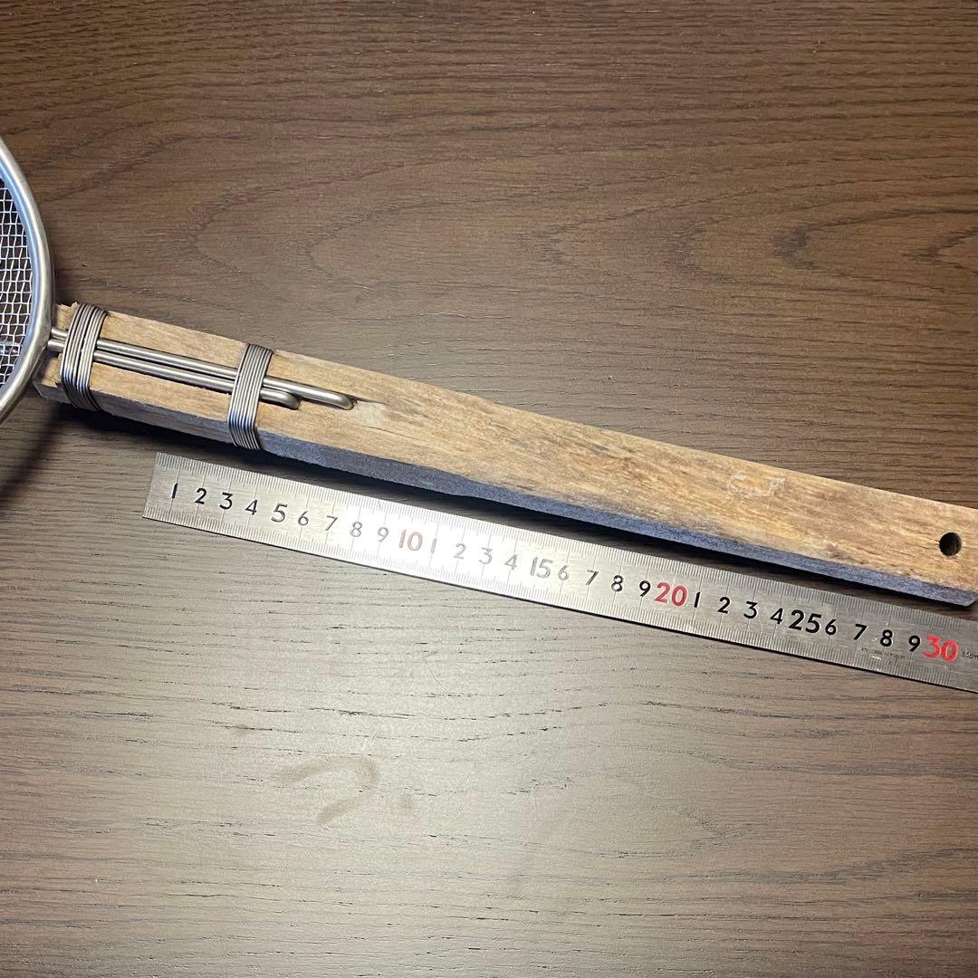 【手打蕎麦道具】そば揚げ 麺揚げ ステンレス・木製ストレーナー 蕎麦屋 うどん屋