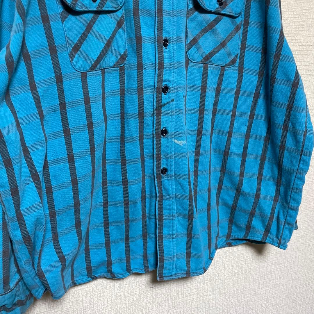 80s FIVE BROTHER USA製 ネルシャツ　チェック