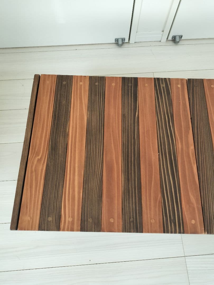 ウッド　ローテーブル　折りたたみ　ハンドメイド