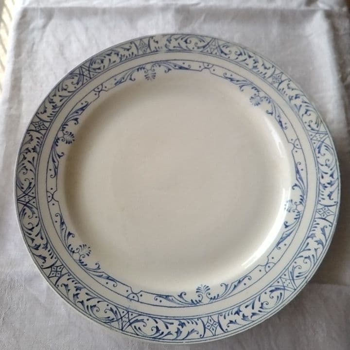 フランスアンティーク　クレイユモントローColbertディナー皿