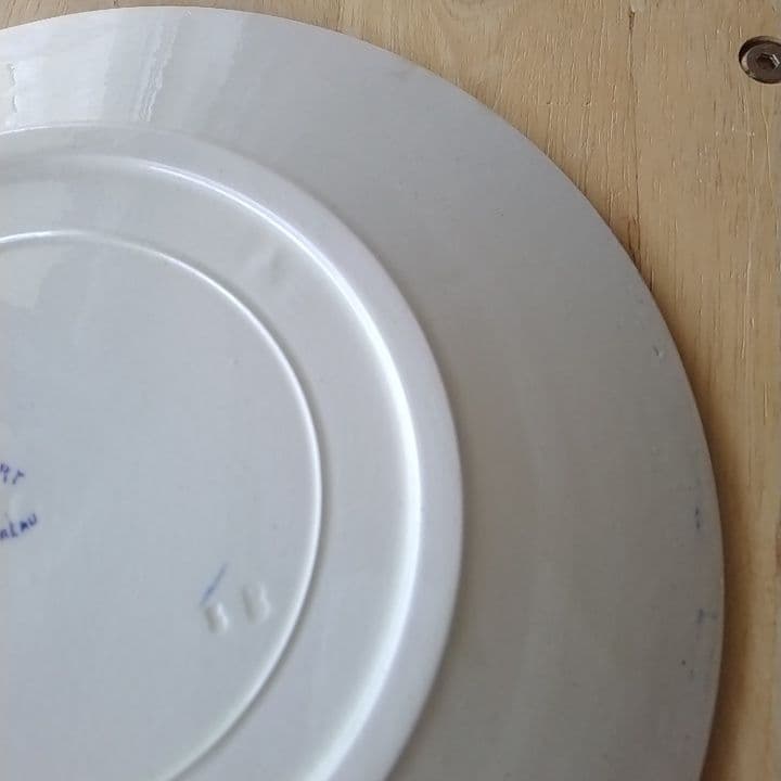 フランスアンティーク　クレイユモントローColbertディナー皿