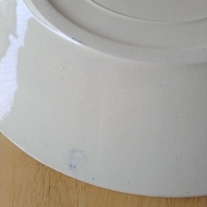 フランスアンティーク　クレイユモントローColbertディナー皿