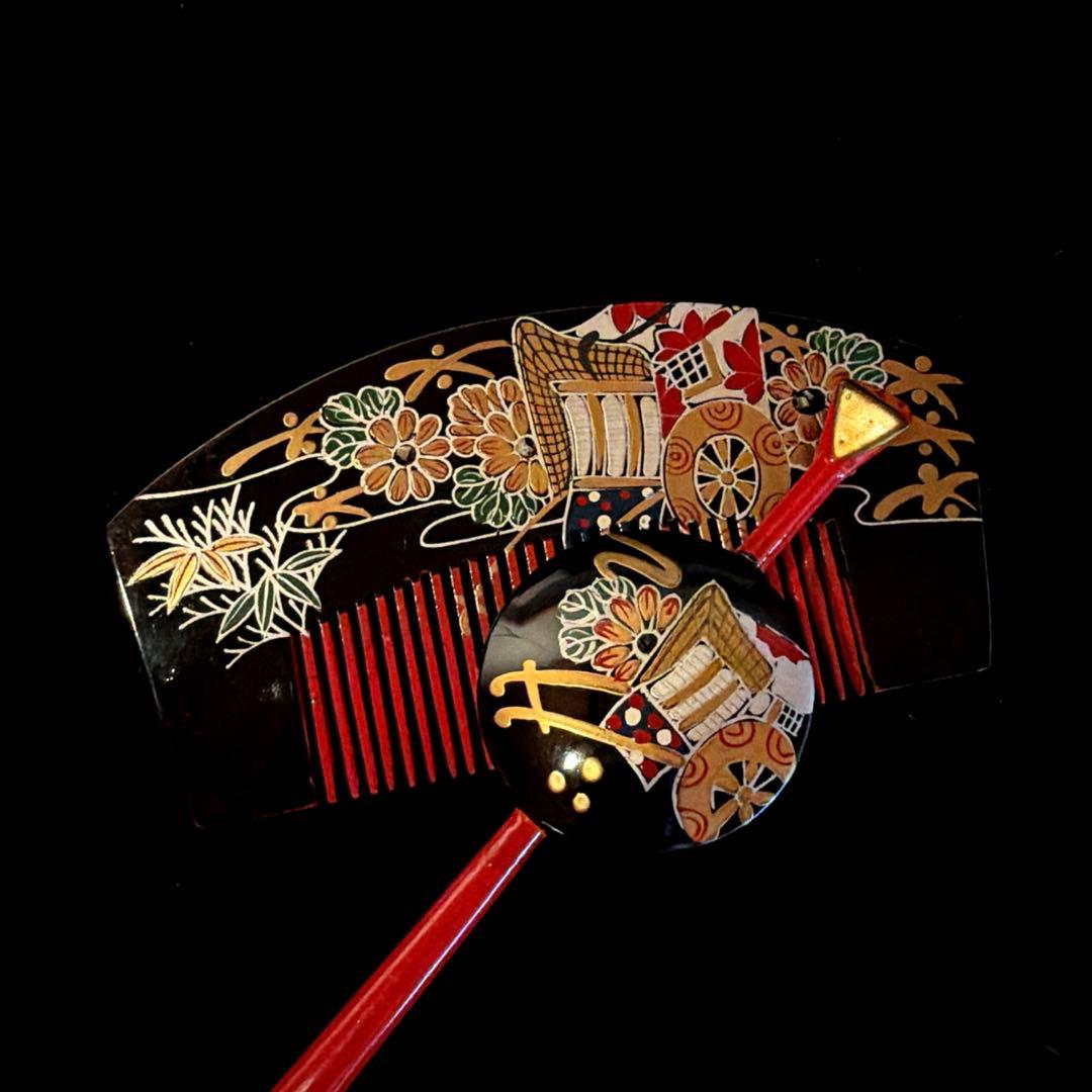 日本髪 髪飾り 七五三(7歳) ～成人式 紫色