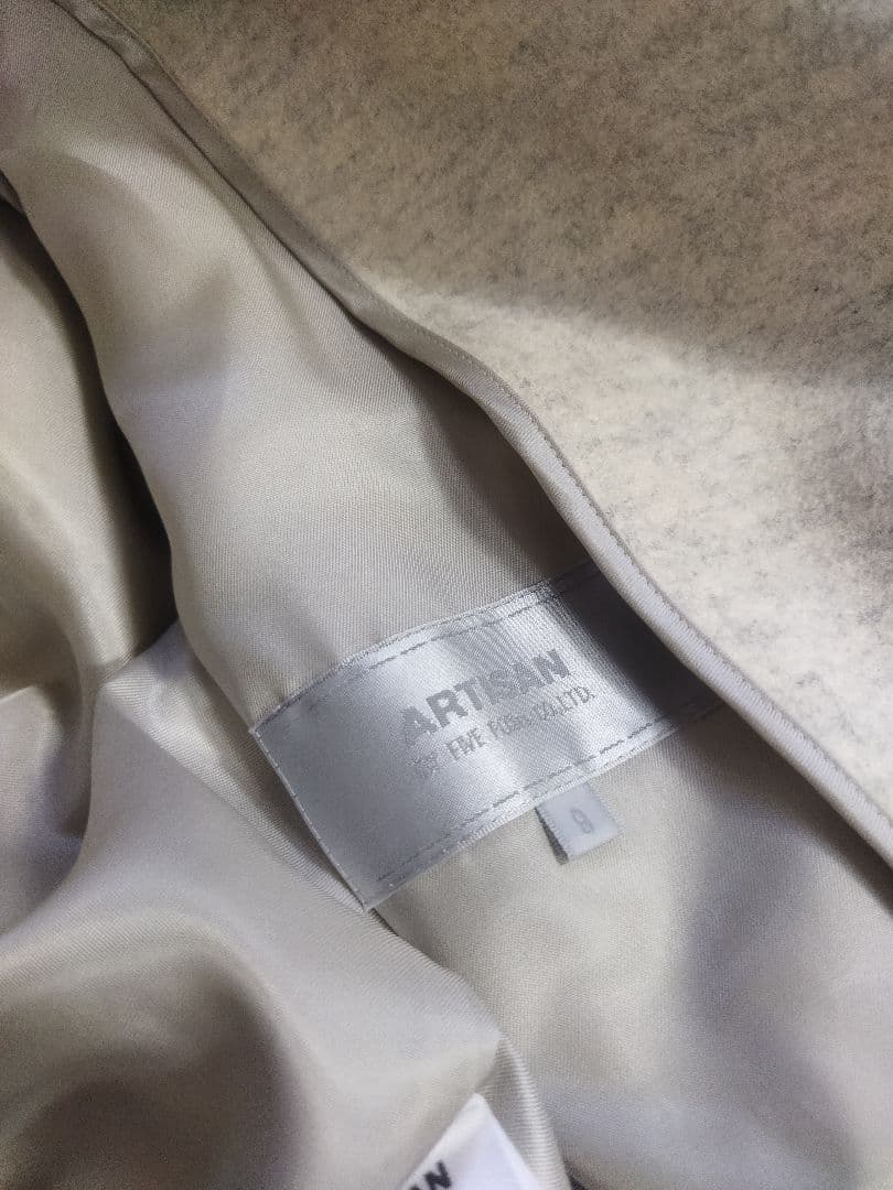 試着のみ♪アルチザン ウール カシミヤ コート 9号 百貨店