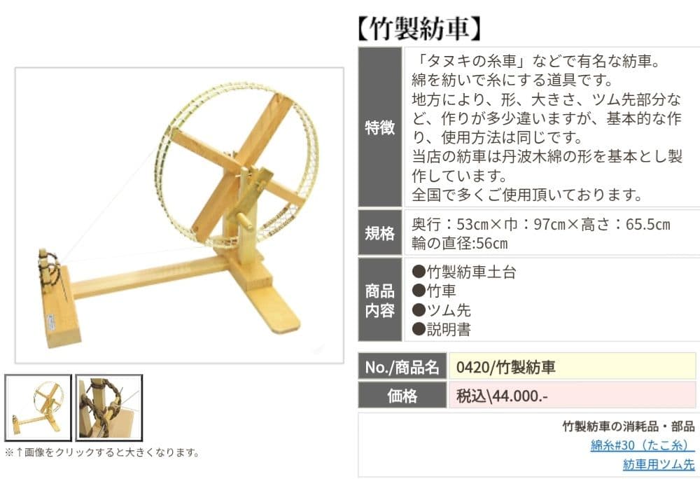 稲垣機料　糸車