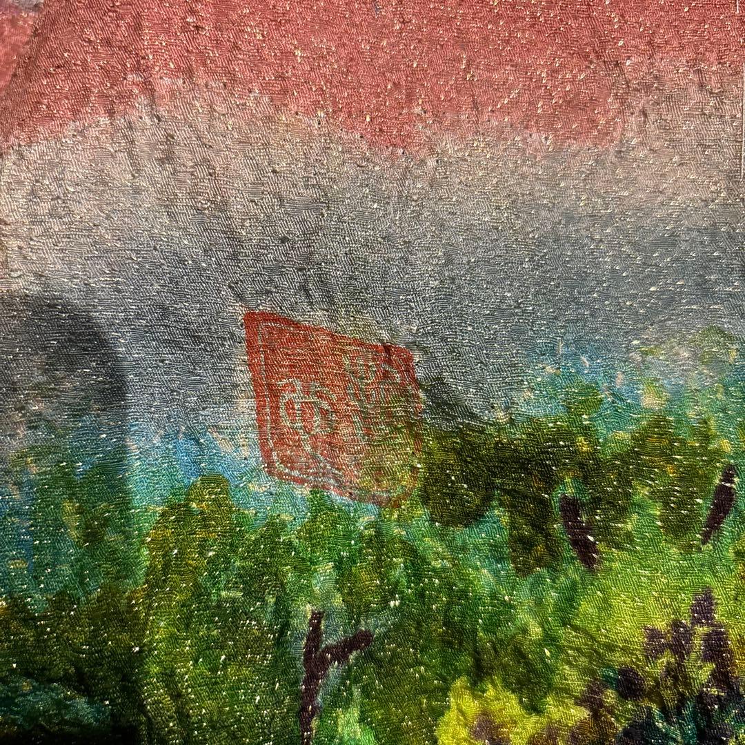 【1/1】振袖（作家物）☆風景画（紅色）