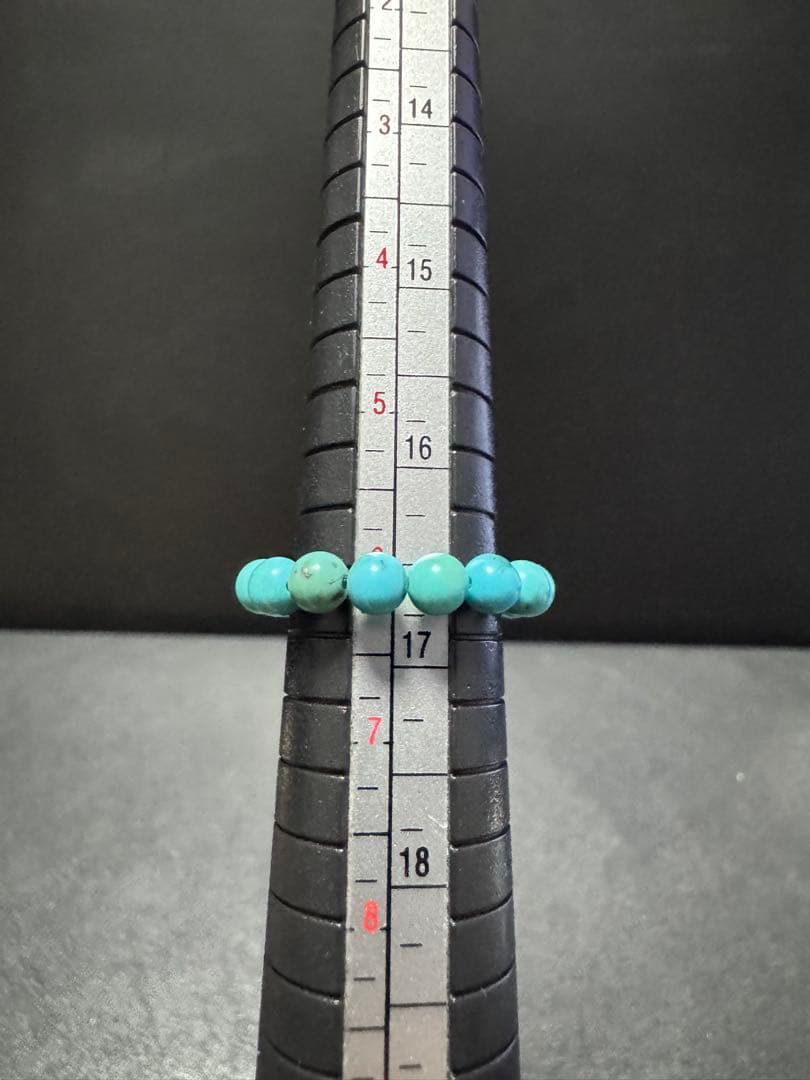 クロムハーツ ビーズ リング ターコイズ 4mm US6 12号 ブレスレット