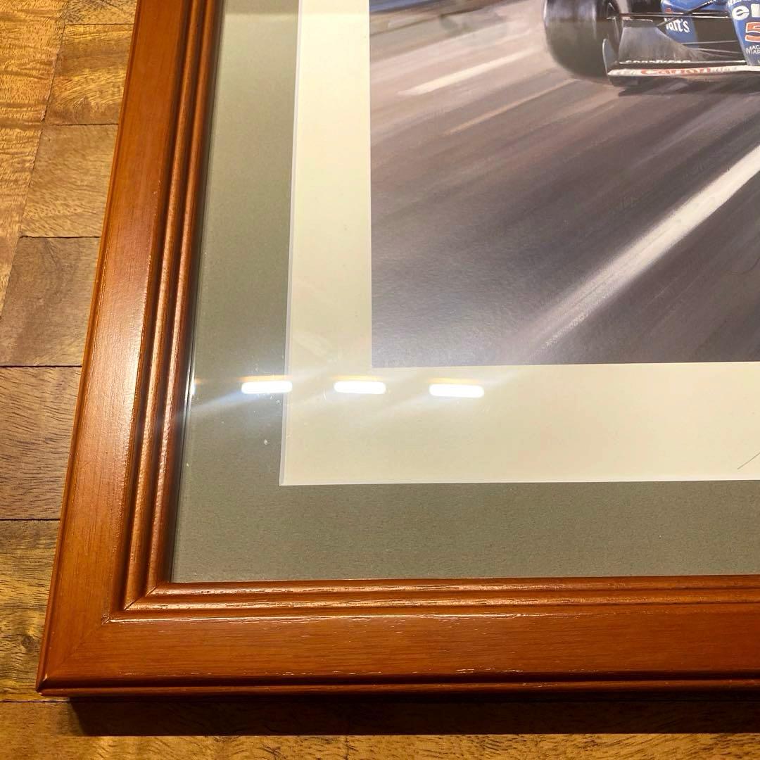 アイルトンセナ直筆サイン入りリトグラフ　FIGHT TO THE FINISH