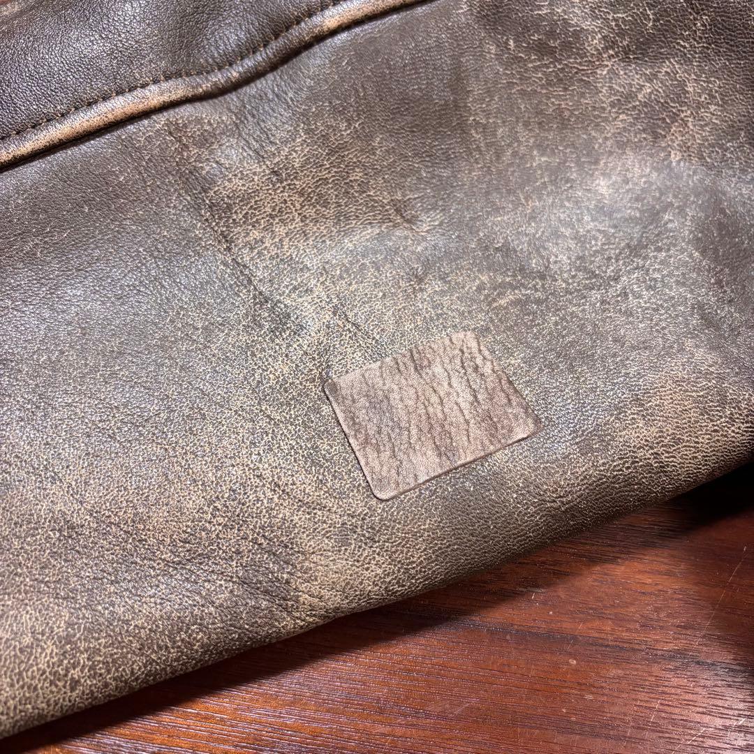 希少品 NAF NAF フライトジャケット レザージャケット G-1 羊革 XL
