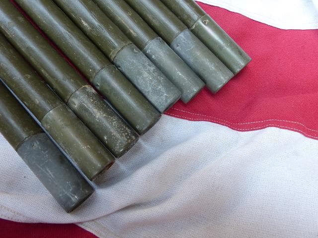 1945” 米軍実物 WWII　テントポール　8本セット 軍幕 242