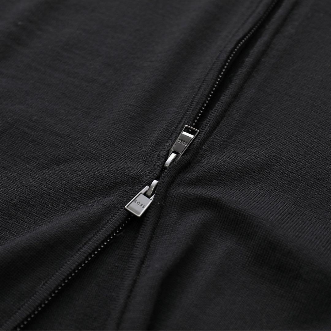 BOSS ボス　ドライバーズニット　ジップアップ カーディガン メリノウール