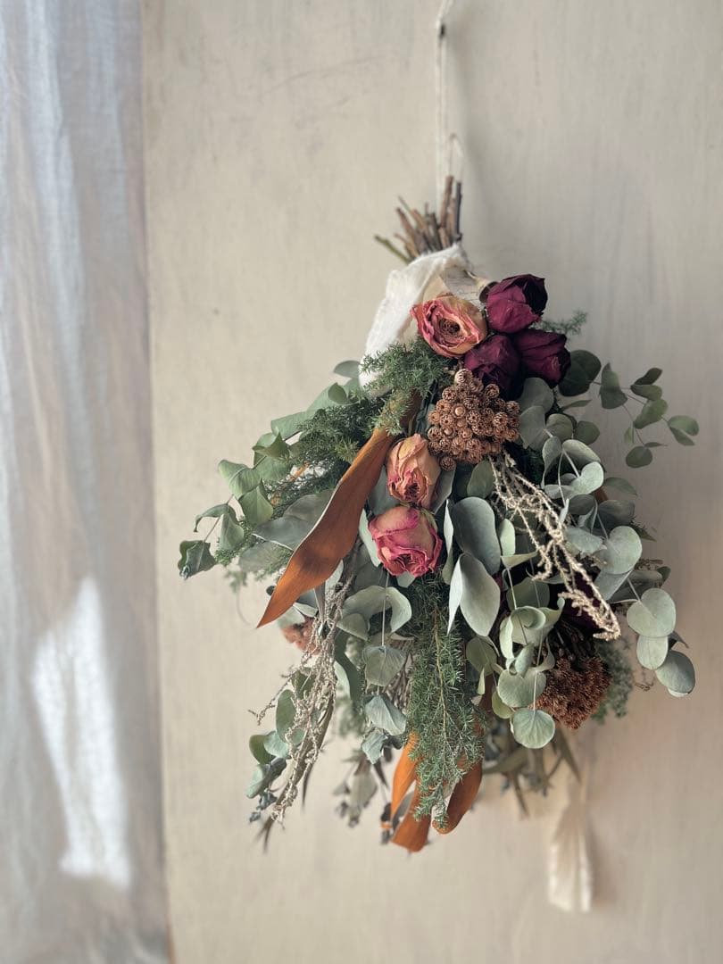 ruka＊ユーカリと針葉樹　黒い森のリース＊№670 他2点