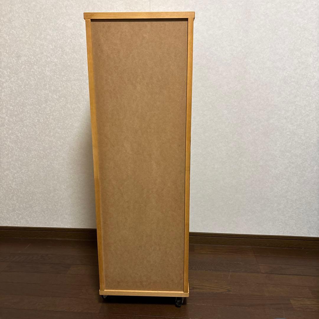 【美品】12段 天然木 チェスト キャスター付き