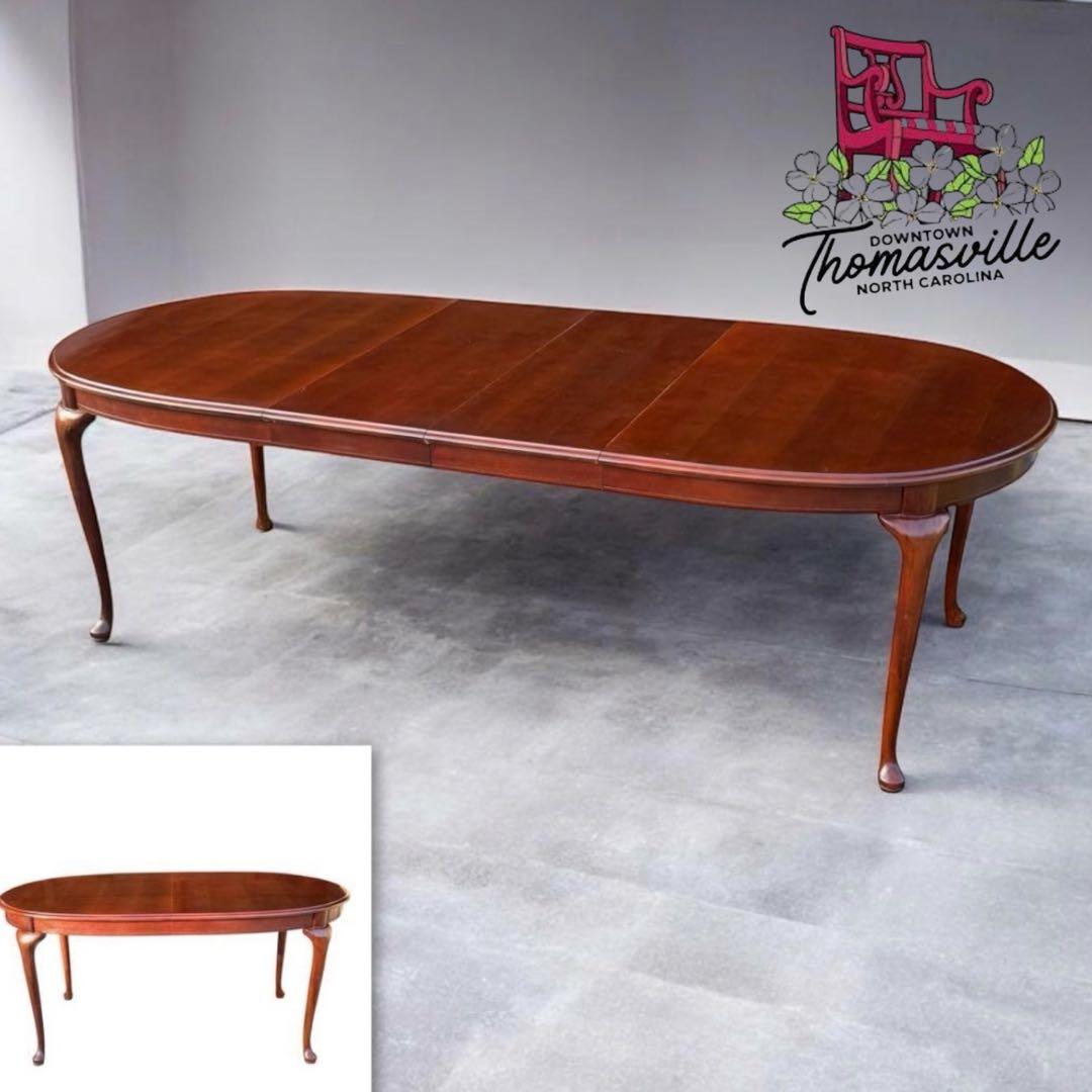 HR775 Thomasville エクステンションテーブル　猫脚　拡張　伸縮