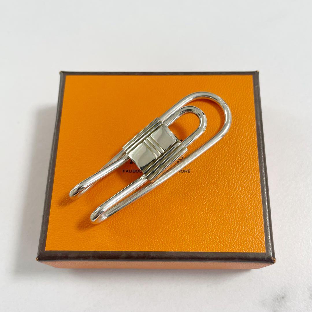 美品　HERMES　エルメス　カデナ　マネークリップ　シルバー925　小物
