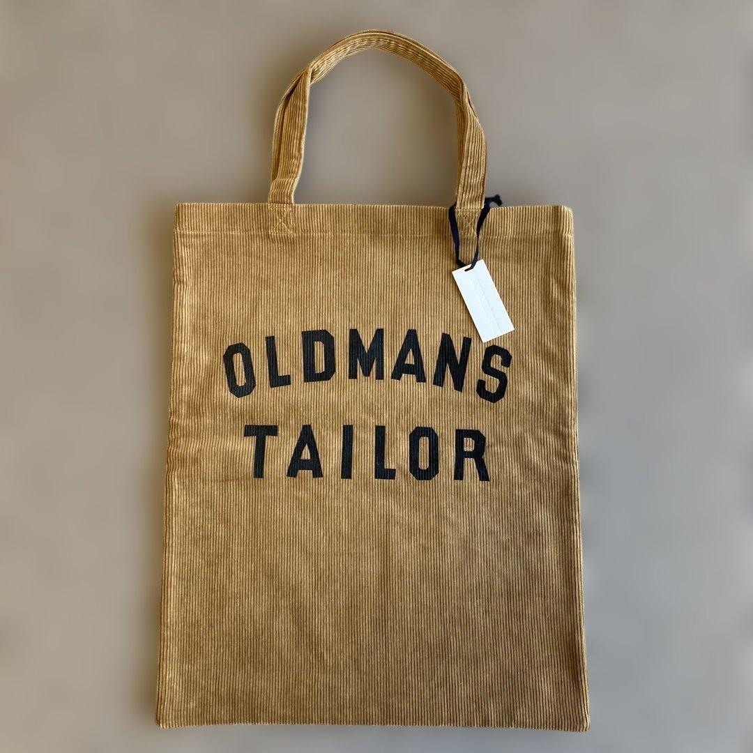 オールドマンズテーラー コーデュロイ ロゴプリント トート バッグ