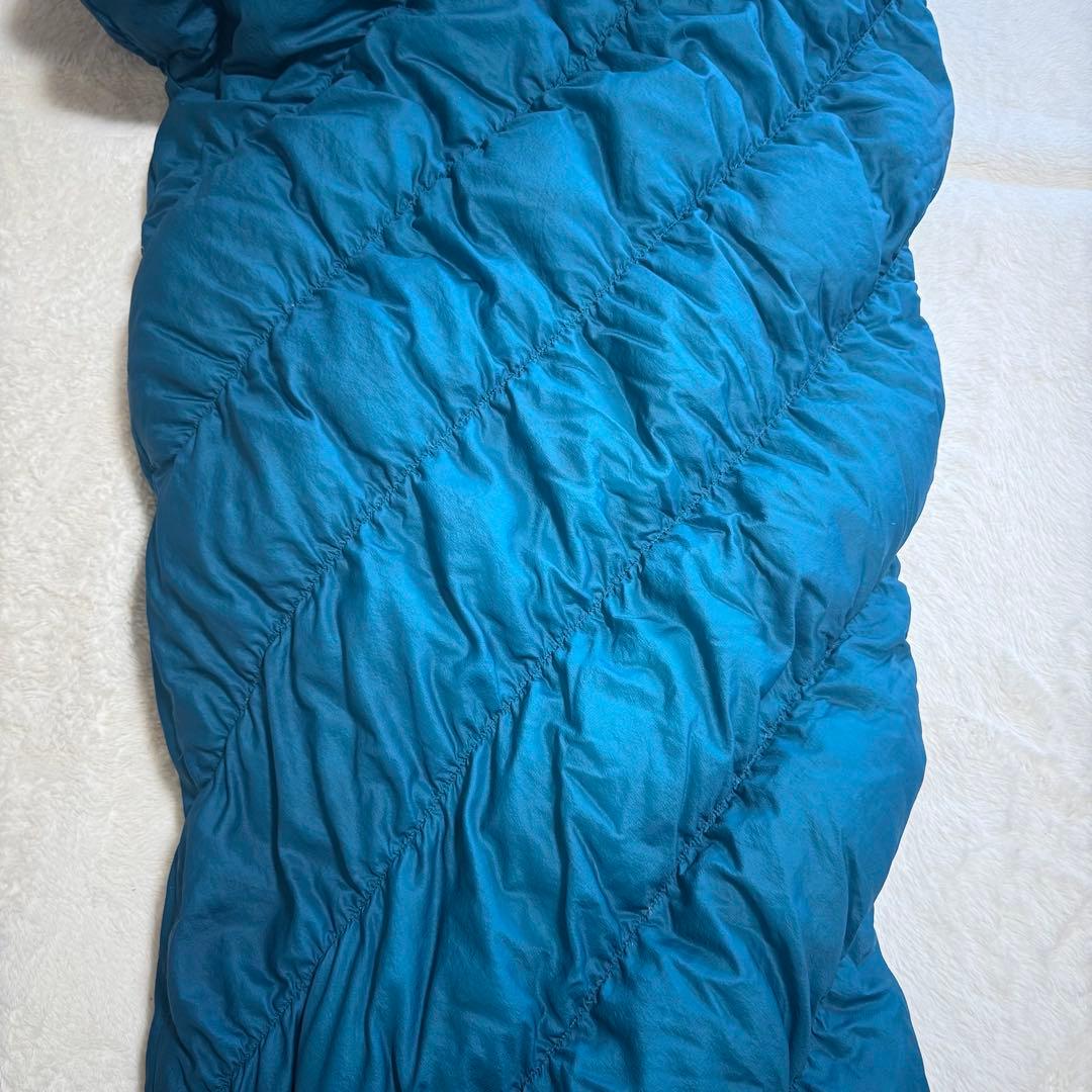 美品モンベル800FPU.L.スーパースパイラルダウンハガー#3 R/ZIP緑