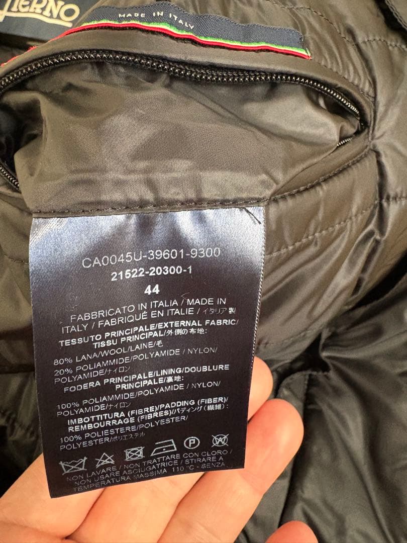 HERNO ヘルノ ライナー付き チェスターコート ブラック 44 黒