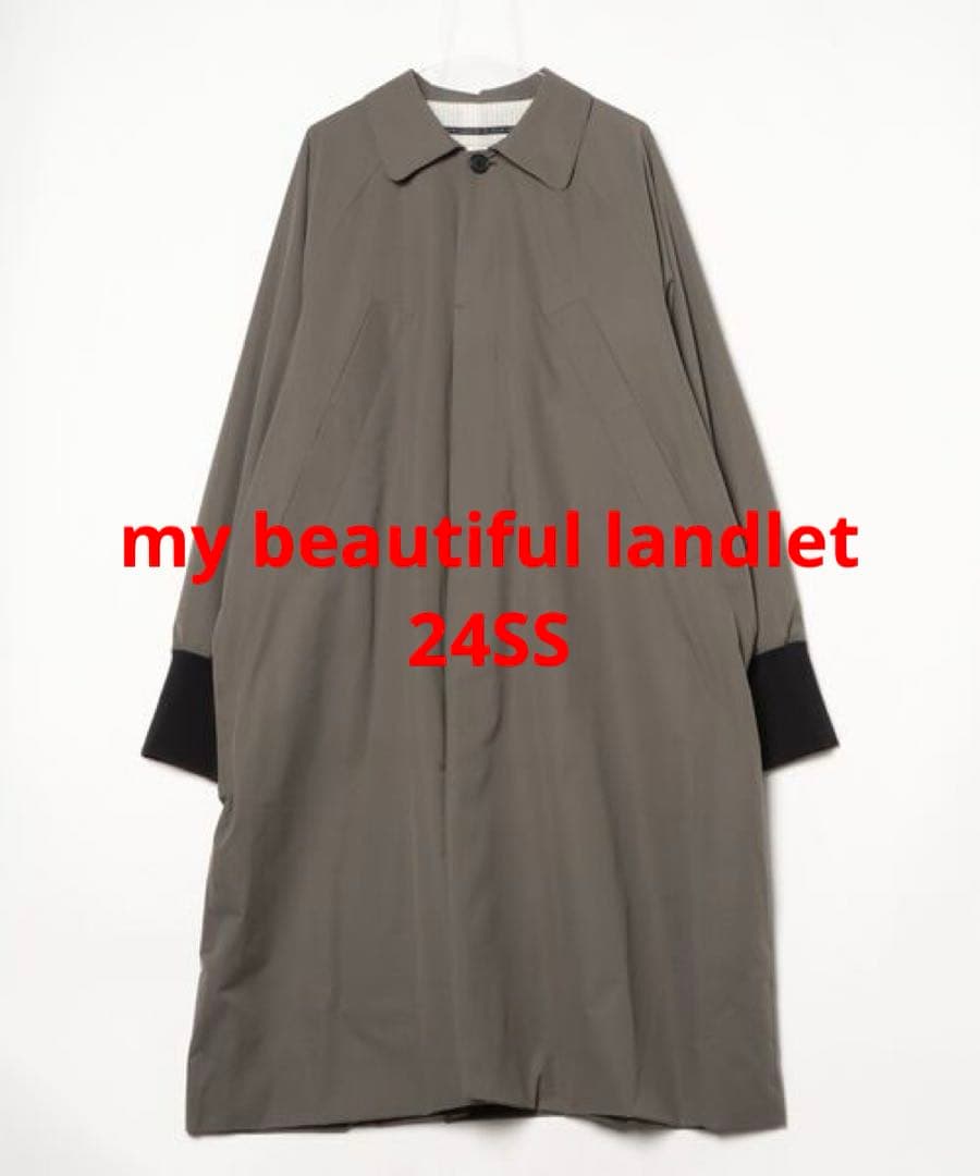 【24SS my beautiful landlet ラグランロングコート】