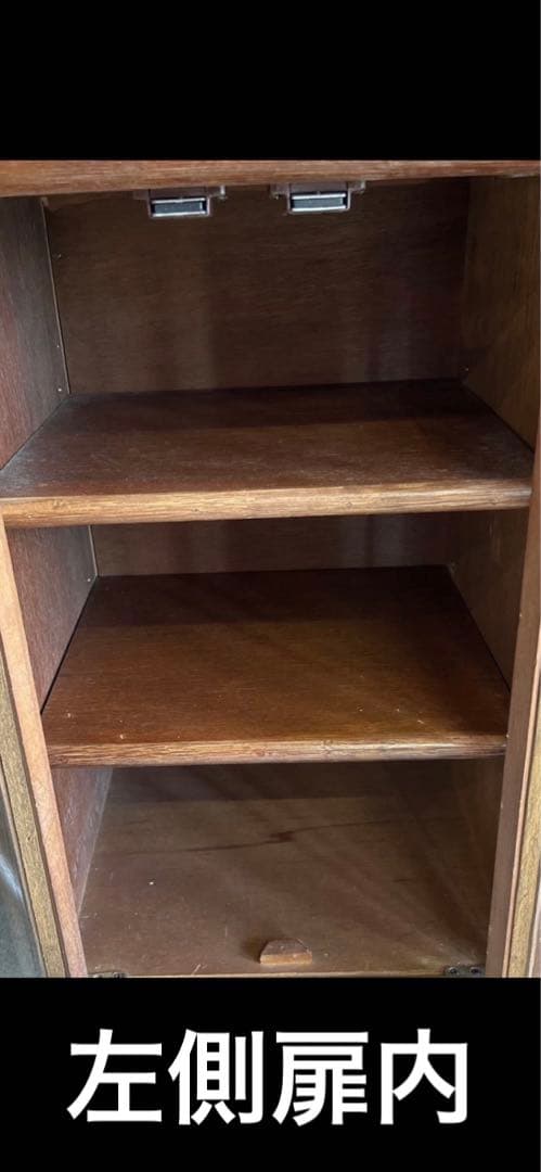 大型 ♦️高級 ラタン 収納棚♦️籐家具　飾り棚♦️引き出し&ガラス扉♦️美品♦️送料込