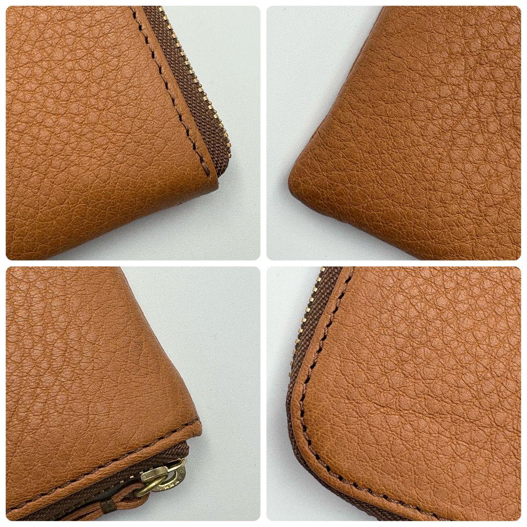 未使用級✨ SLOW&CO レザー L字ファスナー 長財布 ブラウン