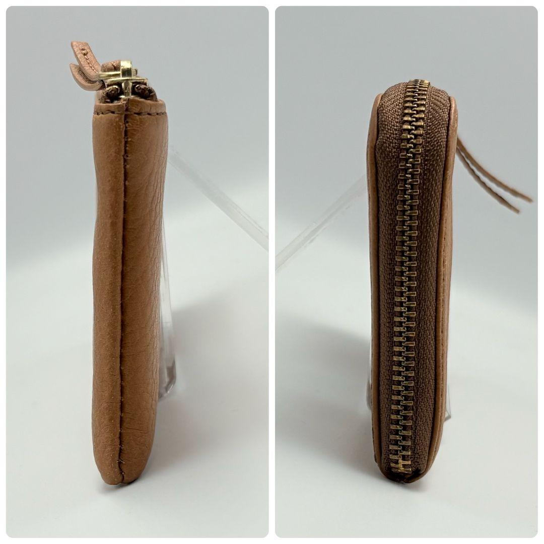 未使用級✨ SLOW&CO レザー L字ファスナー 長財布 ブラウン