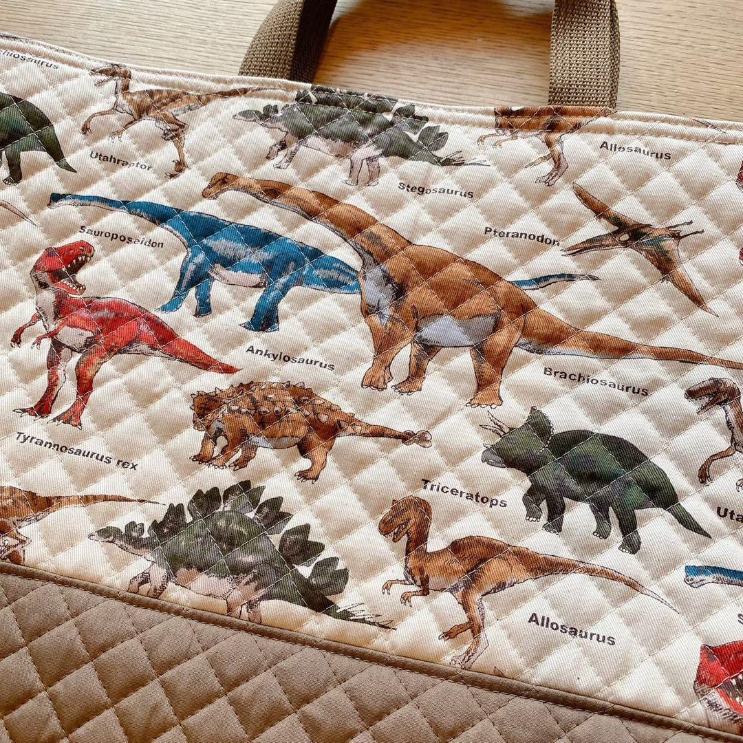 N　入園入学　3点セット　レッスンバッグ2点上履き入れ　恐竜　人気　男の子