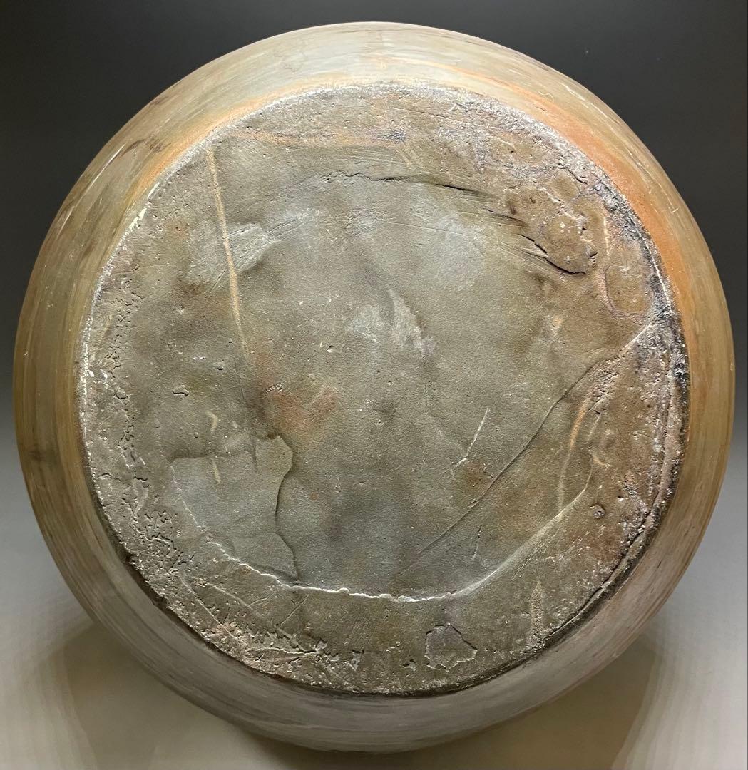 古備前　桃山時代　四耳壺　葉茶壺　大壺　特大　41cm 　f6441