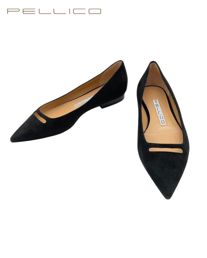 【新品】PELLICO スエードポインテッドトゥ パンプス 34