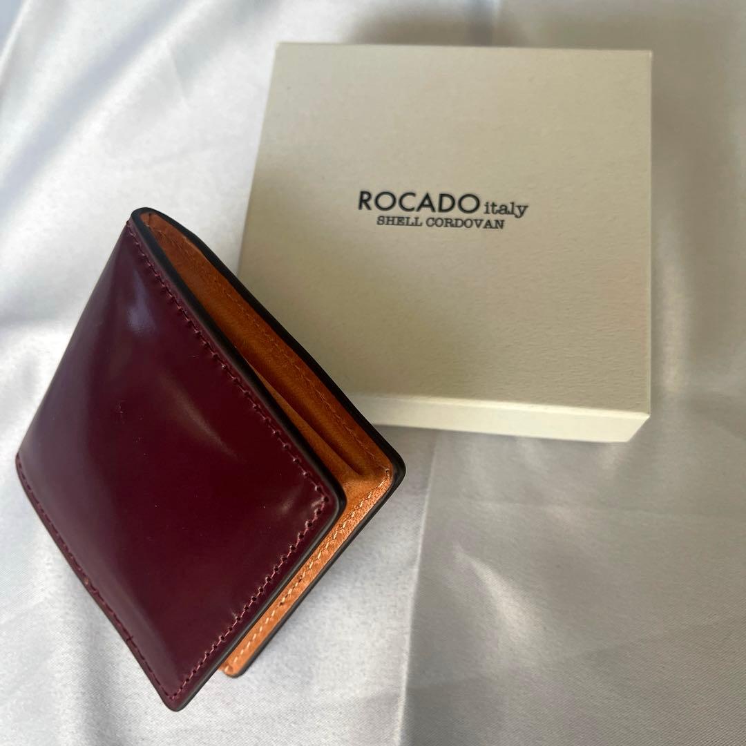 【新品】ROCADO ロカド シェルコードバン 二つ折り財布 馬革 ケース
