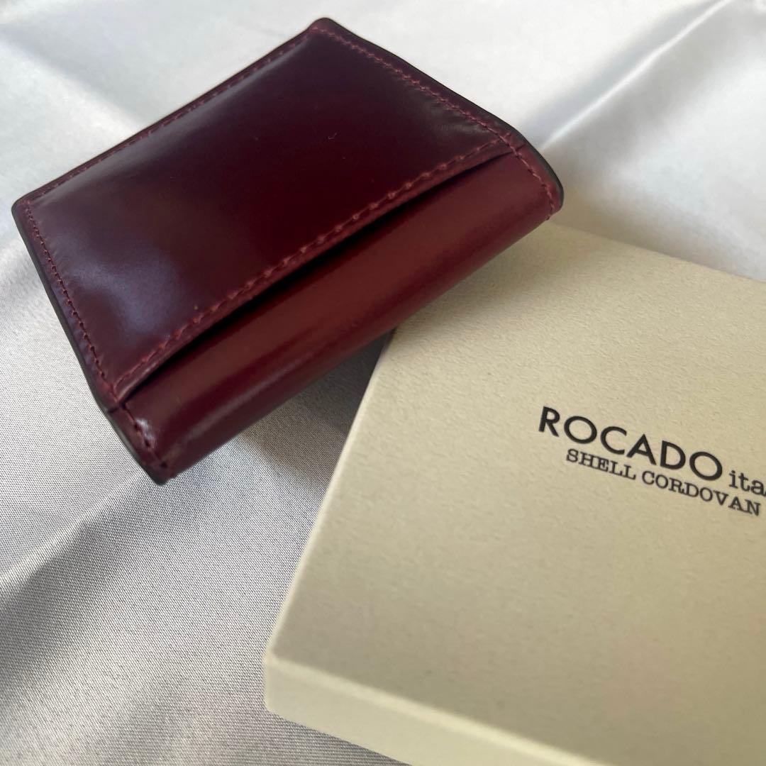 【新品】ROCADO ロカド シェルコードバン 二つ折り財布 馬革 ケース
