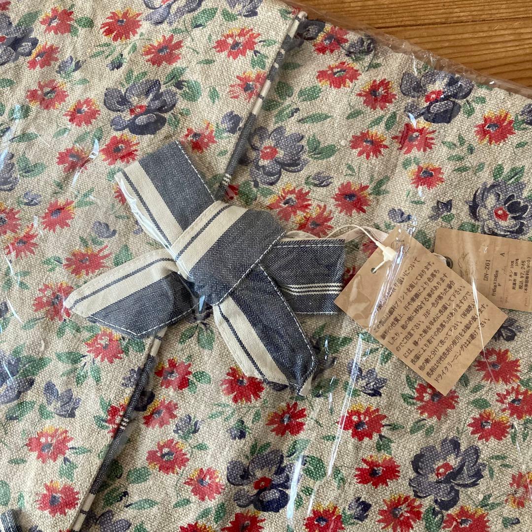 新品 ハグオーワー クッションカバー 2枚セット リネン 花柄