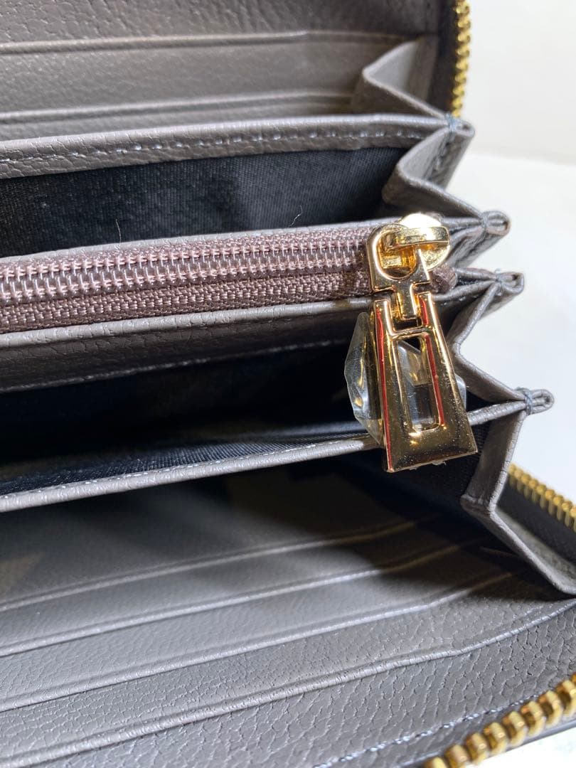 【専用】【新品未使用】CROCODILE クロコダイルレザー 長財布 グレー