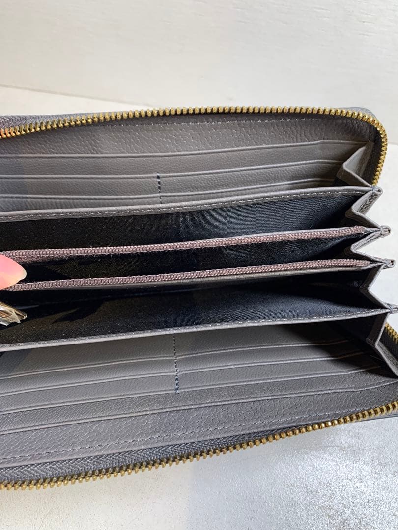 【専用】【新品未使用】CROCODILE クロコダイルレザー 長財布 グレー