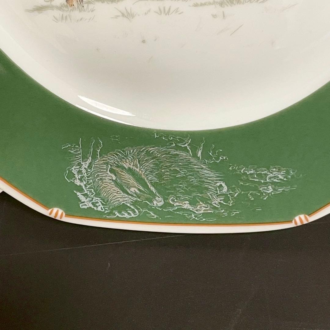 エルメスHERMES八角プレート 犬シリーズ ポインター フォックステリア 2枚