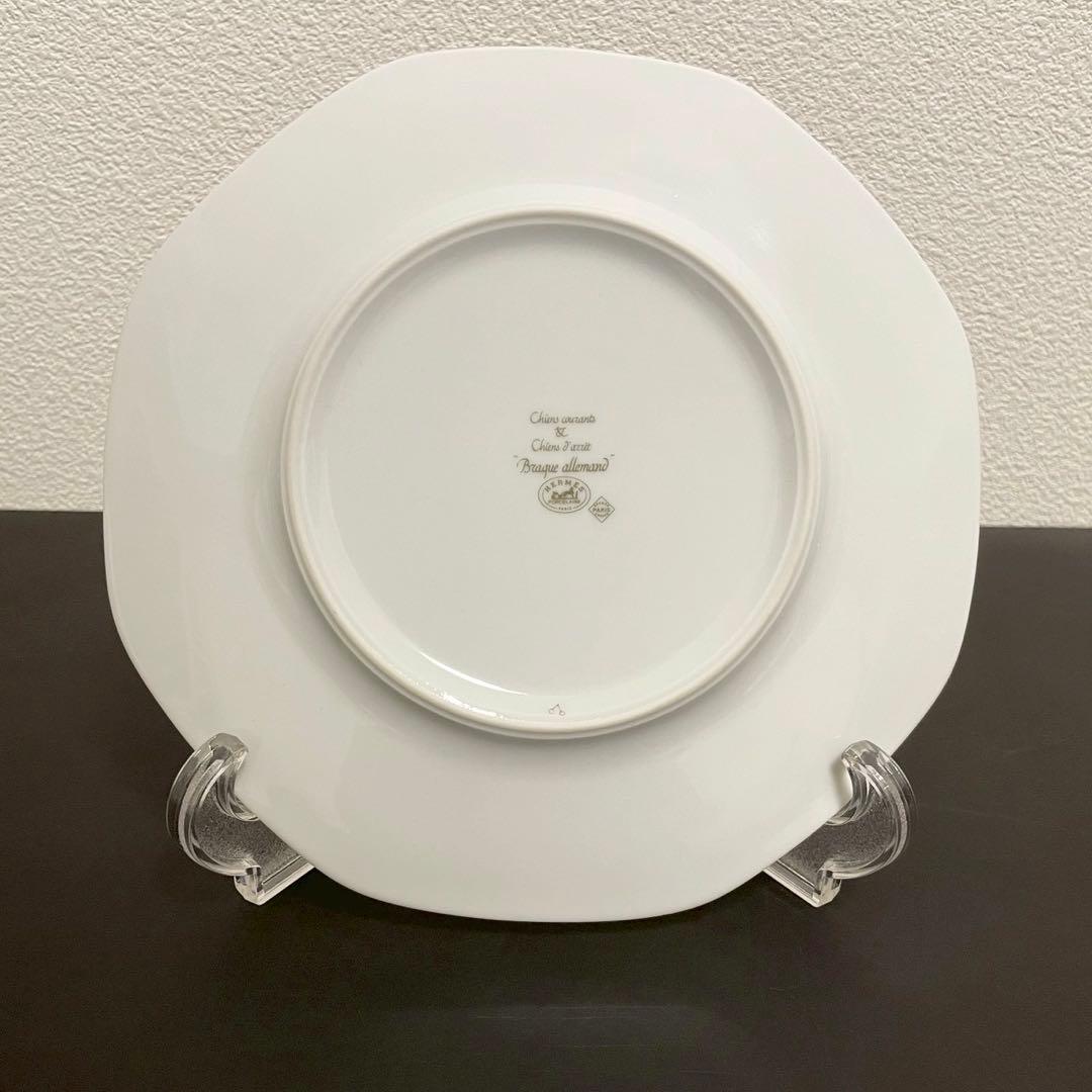 エルメスHERMES八角プレート 犬シリーズ ポインター フォックステリア 2枚