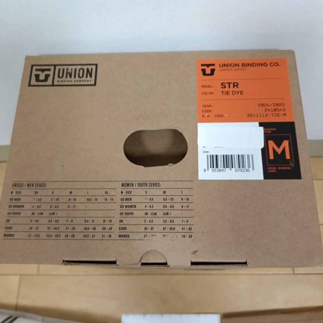 未使用　24-25 UNIONビンディング　STR　サイズM　グラトリ