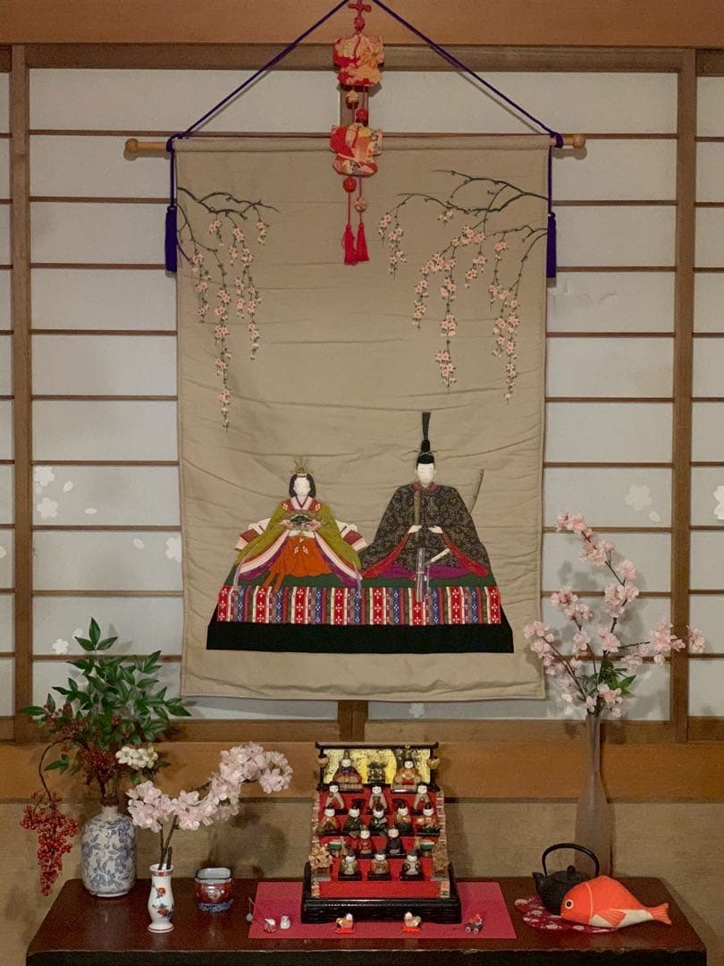 雛人形 ひな祭り 豆雛 伝統的な5段ひな人形セット レア アンティーク 犬筥