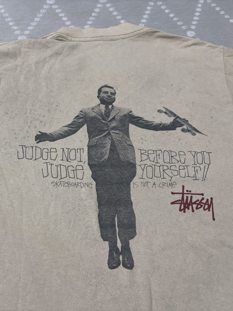 レア 80s Old Stussy Nixon Photo T USA製 S