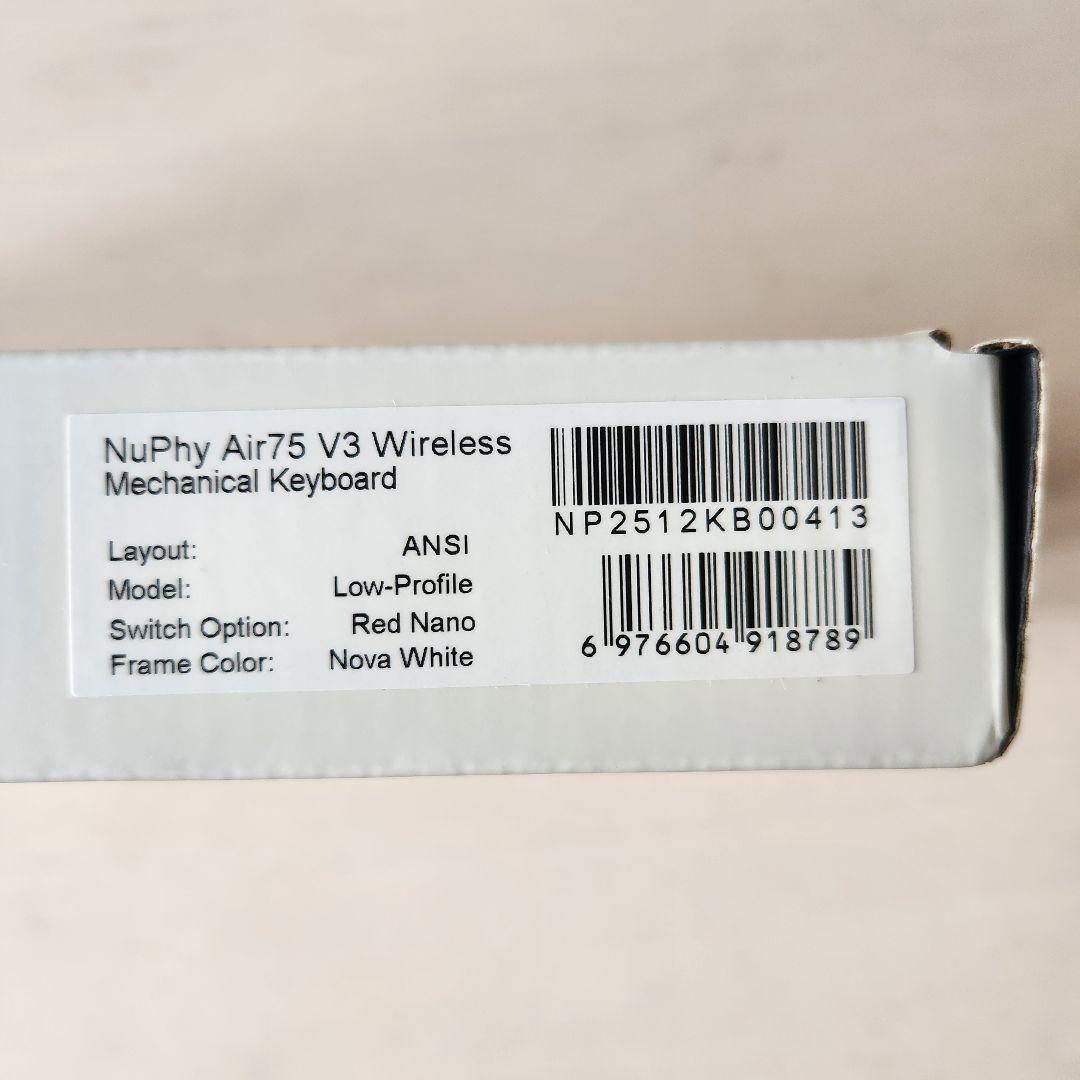 【茶軸へ変更可】NuPhy AIR75 v3 red nano US配列