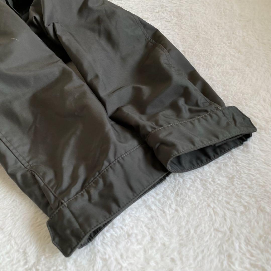 C.P.COMPANY レザー切替ナイロンモーターサイクルジャケット　カーキ　L